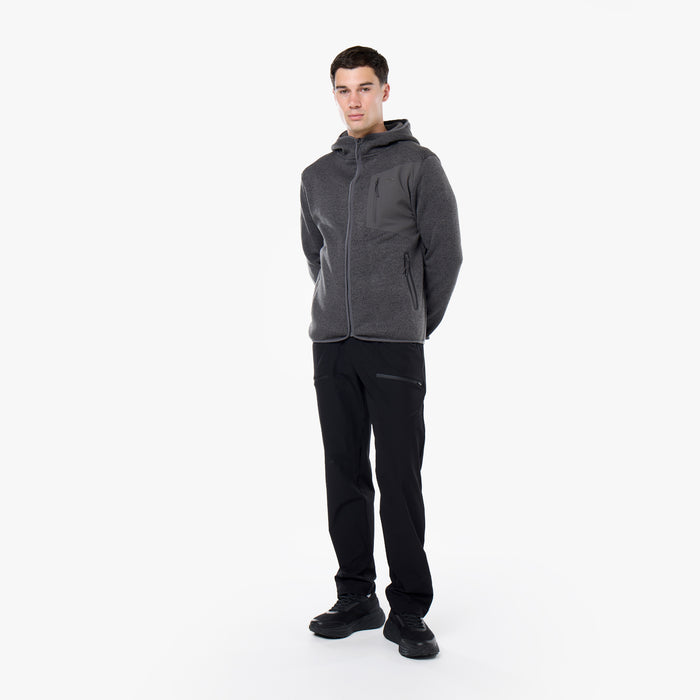 Tech Knit Zip Through | Slate Grey
