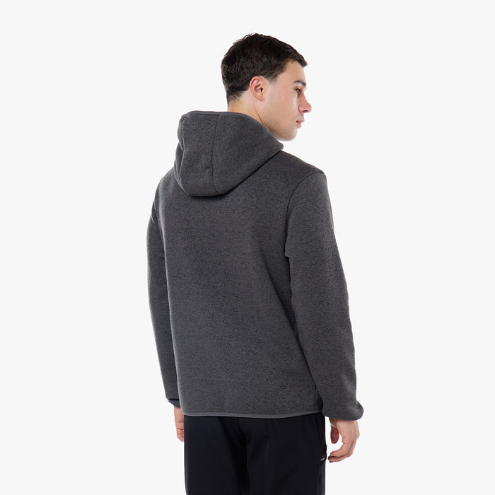 Tech Knit Zip Through | Slate Grey