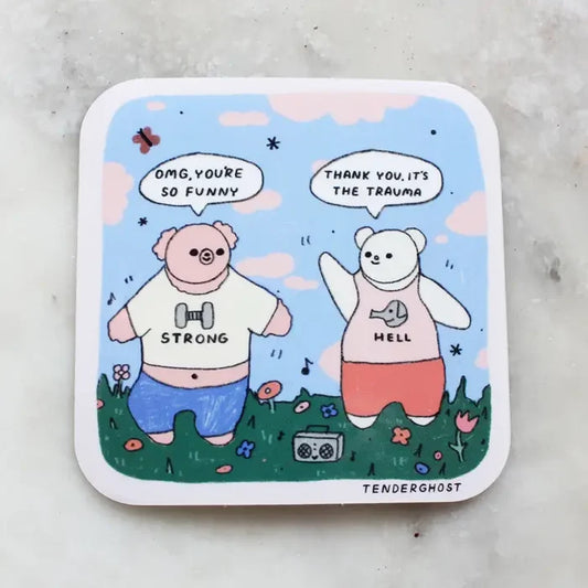 Tender Ghost 'It's The Trauma' Vinyl Sticker