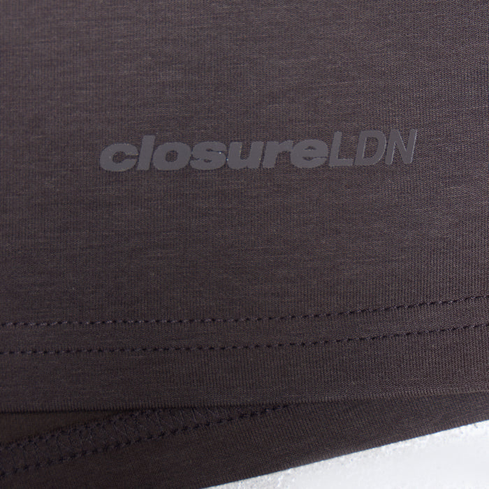 Tonal Scuba Core Logo Short | Espresso