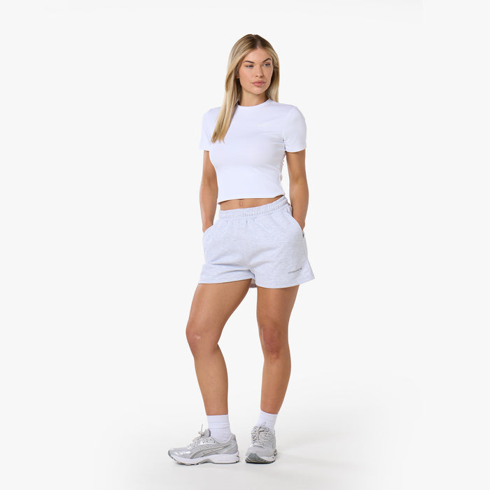 Tonal Scuba Core Logo Short | Grey Marl