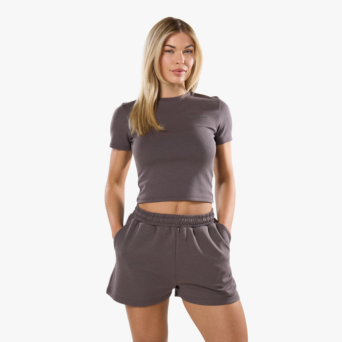 Tonal Scuba Core Logo Twinset | Espresso