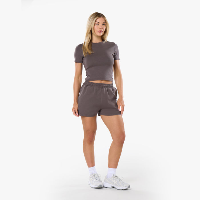 Tonal Scuba Core Logo Twinset | Espresso