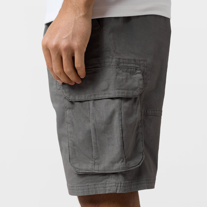 Twill Relaxed Cargo Short | Olive