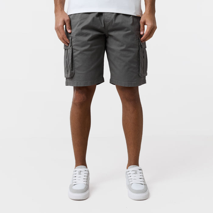 Twill Relaxed Cargo Short | Olive