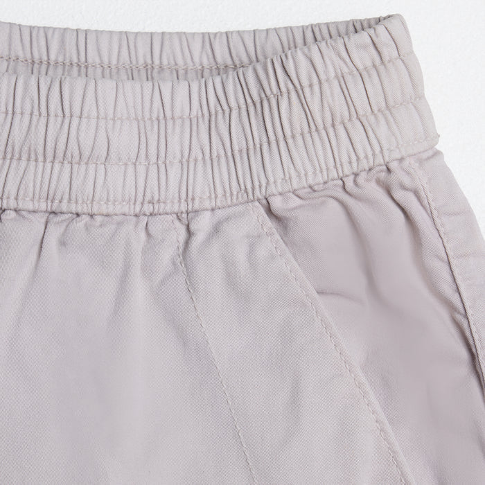 Twill Relaxed Cargo Short | Stone