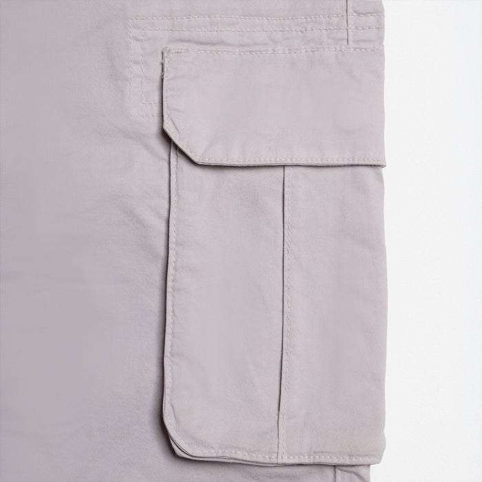Twill Relaxed Cargo Short | Stone