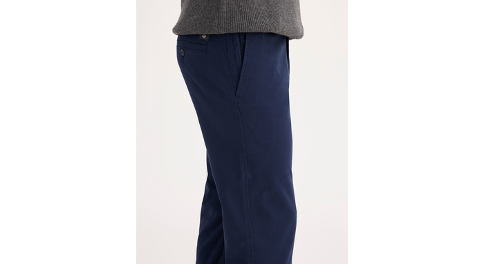 Side view of model wearing Pembroke Ultimate Chinos, Athletic Fit.