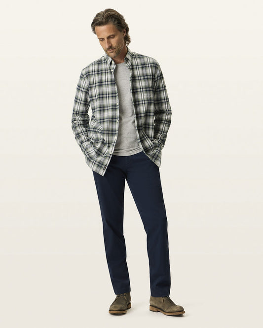 SATEEN KHAKI STRAIGHT FIT in Navy Blazer
