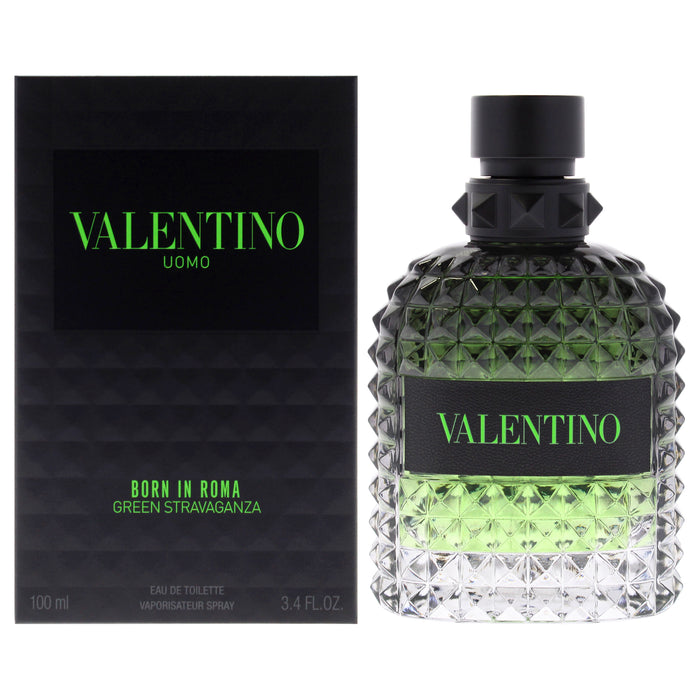 Valentino Uomo Born In Roma Green Stravaganza by Valentino for Men - 3.4 oz EDT Spray