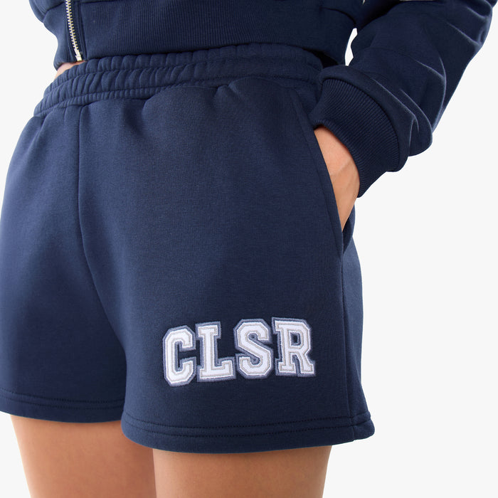 Varsity Applique Zip Through Twinset | Navy