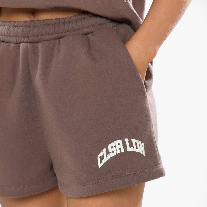 Varsity Cherry Hoodie Twinset | Mocha