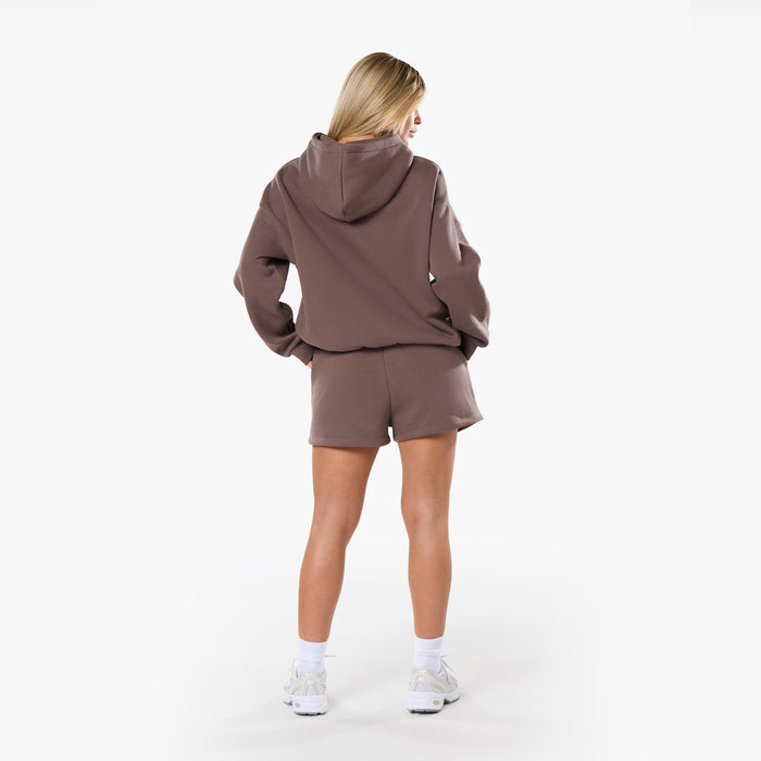 Varsity Cherry Hoodie Twinset | Mocha