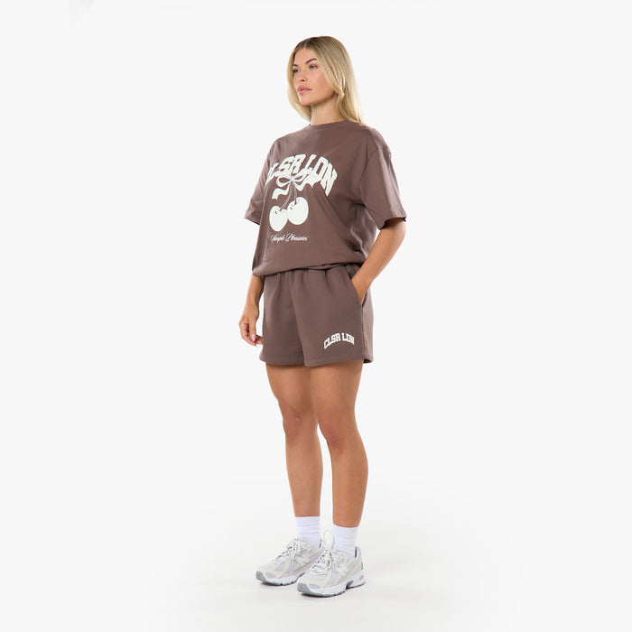 Varsity Cherry T-Shirt | Mocha