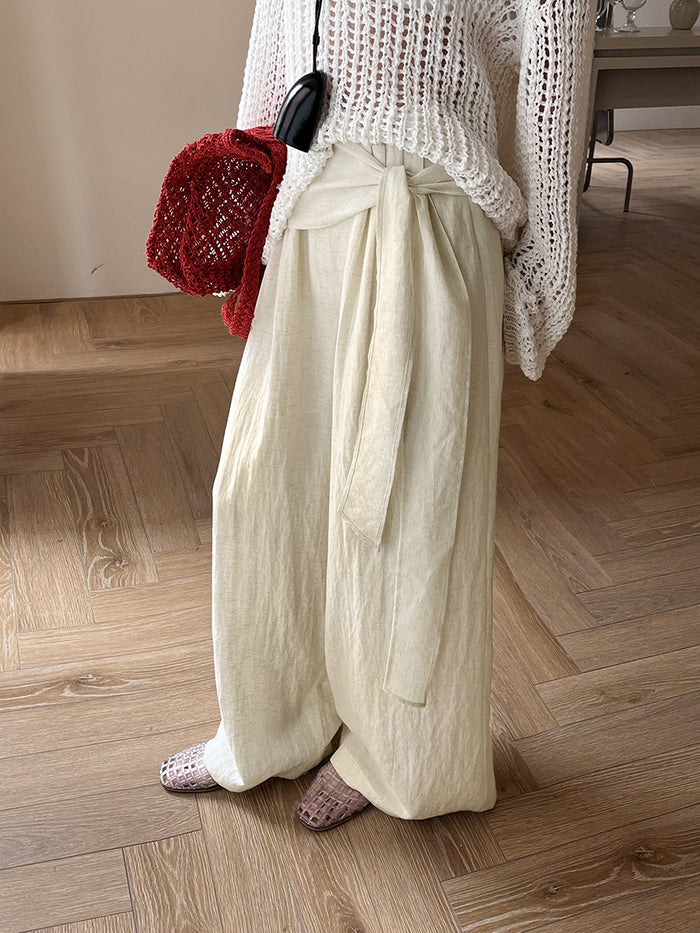 Vera Wide Leg Linen Pants
