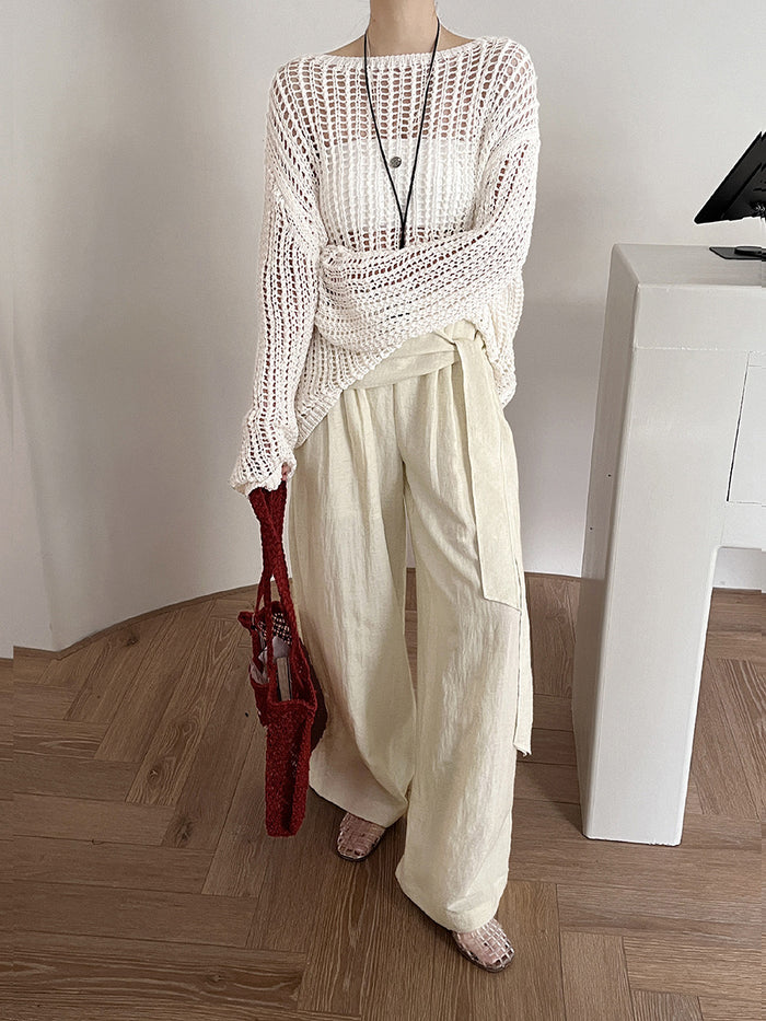Vera Wide Leg Linen Pants