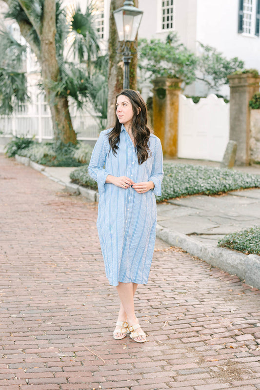 Victoria Dunn Mira Dress in Shoreline