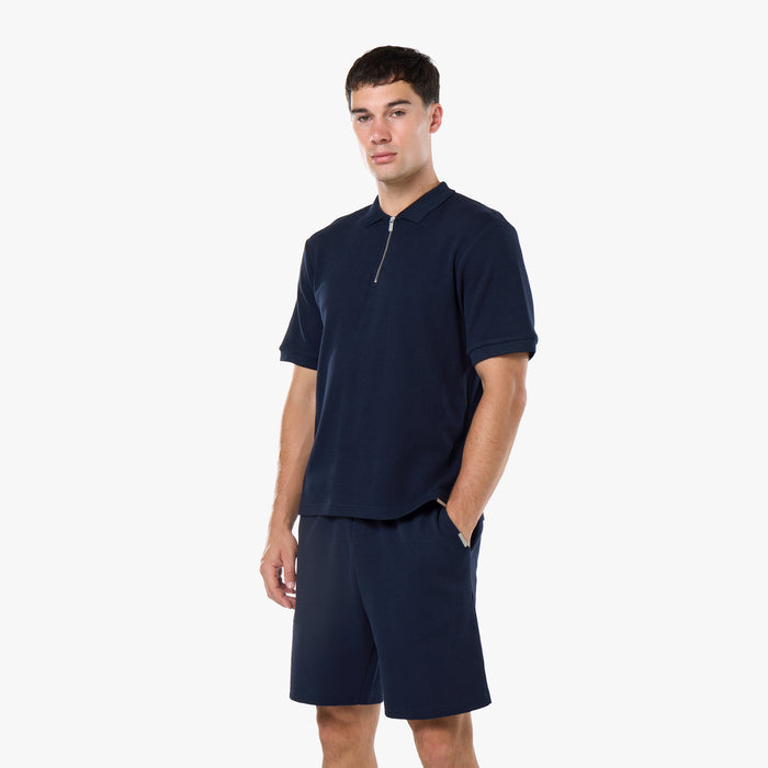 Waffle Knit Short | Dark Navy