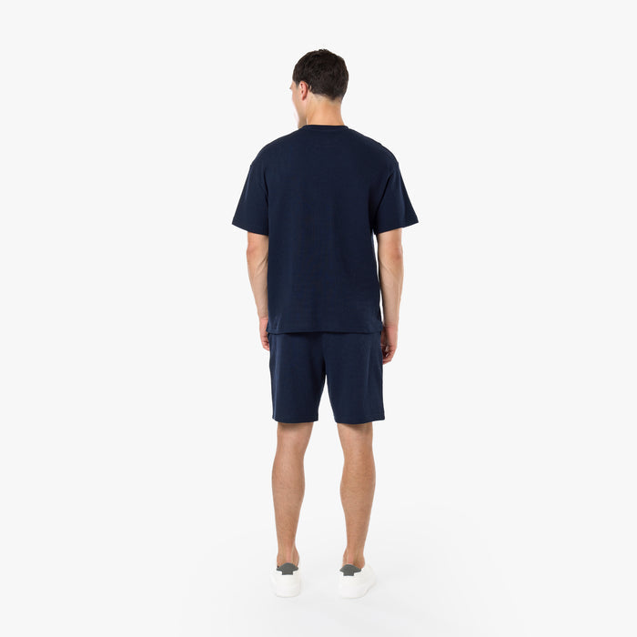 Waffle Knit Short | Dark Navy