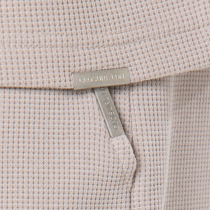 Waffle Knit T-Shirt | Stone