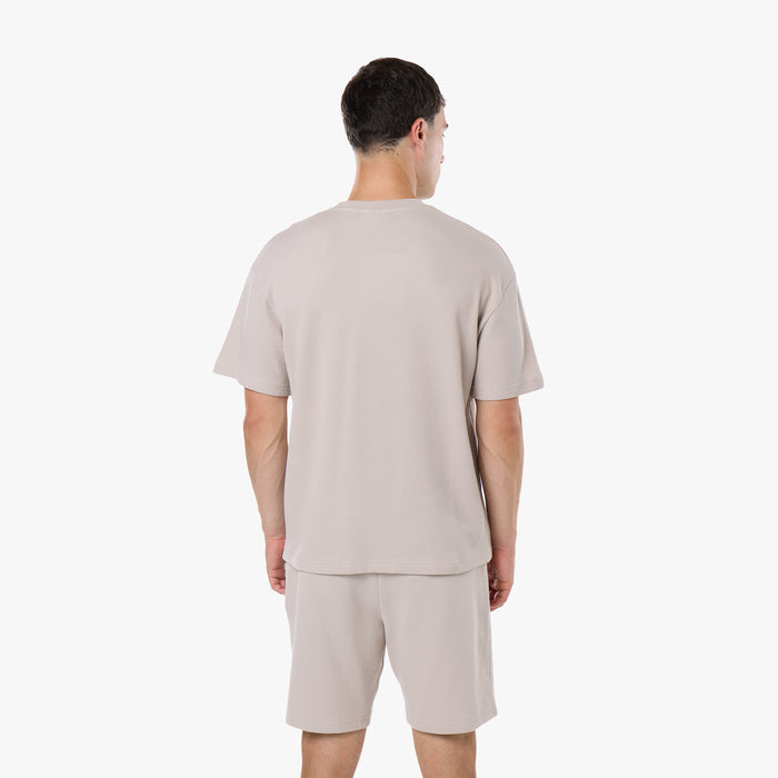 Waffle Knit T-Shirt | Stone