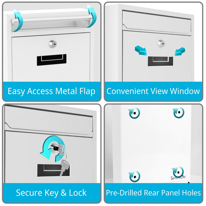 Wall Mount Locking Mailbox