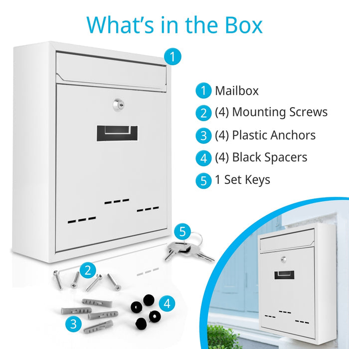 Wall Mount Locking Mailbox