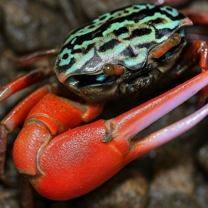 Watermelon Fiddler Crab (Saltwater Acclimated) - Corals Anonymous