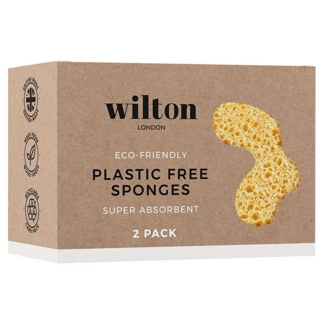 Wilton London Plastic Free Sponge Twin Pack Twin Pack