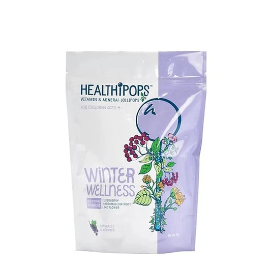 Winter Wellness Lollipops for Coughs & Colds - Blackcurrant Flavour - 12pcs