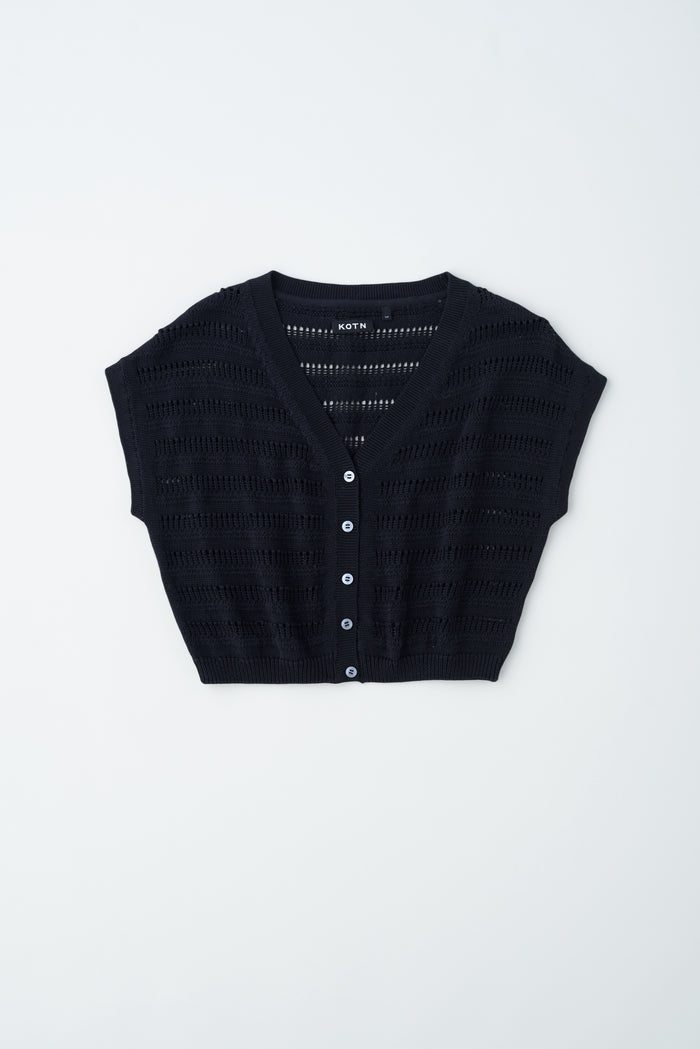 Women’s Acacia Knit Vest in Black