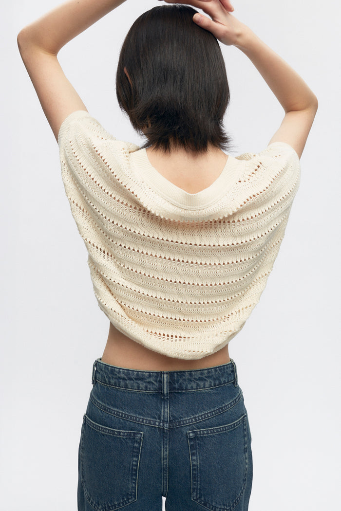 Women’s Acacia Knit Vest in Natural