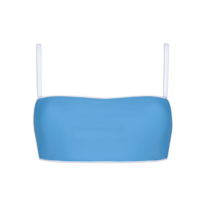 women's cerulean bandeau bikini top