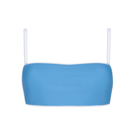 women's cerulean bandeau bikini top