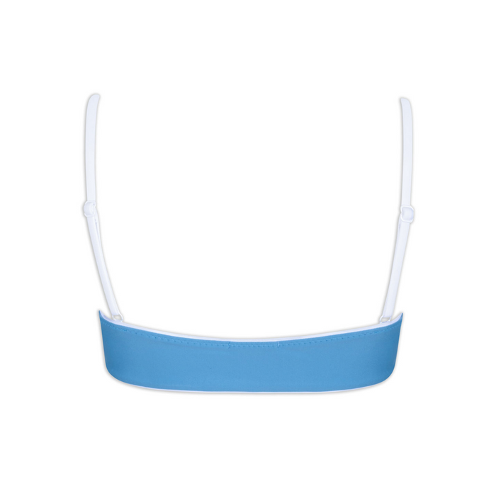 women's cerulean bandeau bikini top