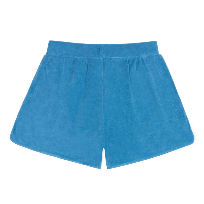 women's cerulean french terry short