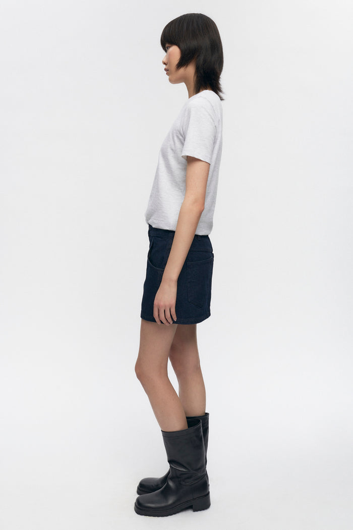 Women's Essential Crew in Ash Melange