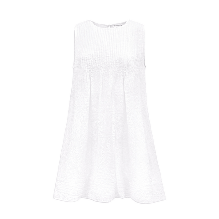 women's harbor mist seersucker pintuck dress