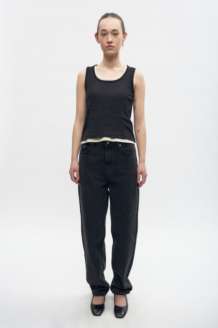 Women's Luxor Jersey Tank in Black