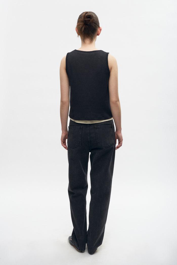 Women's Luxor Jersey Tank in Black