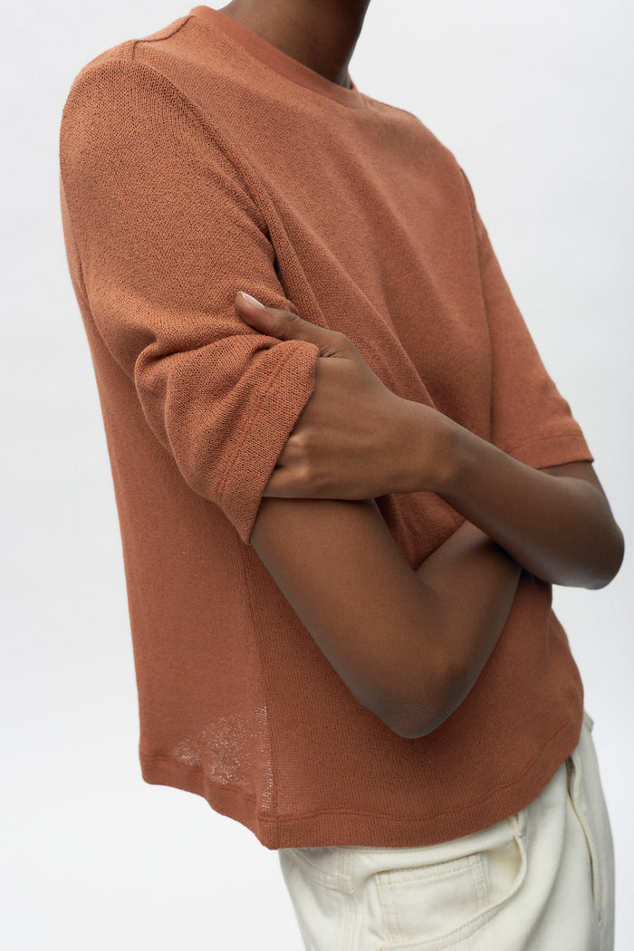 Women's Luxor Jersey Tee in Sienna