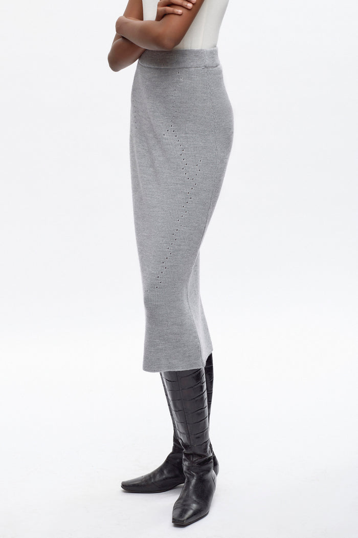 Women's Maadi Skirt in Heather Grey