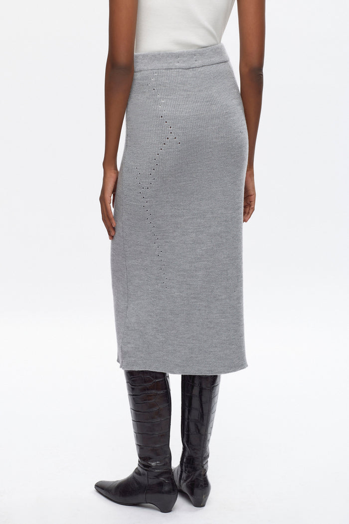 Women's Maadi Skirt in Heather Grey