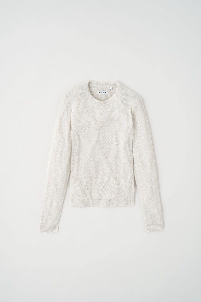 Women's Mesh Longsleeve in Natural