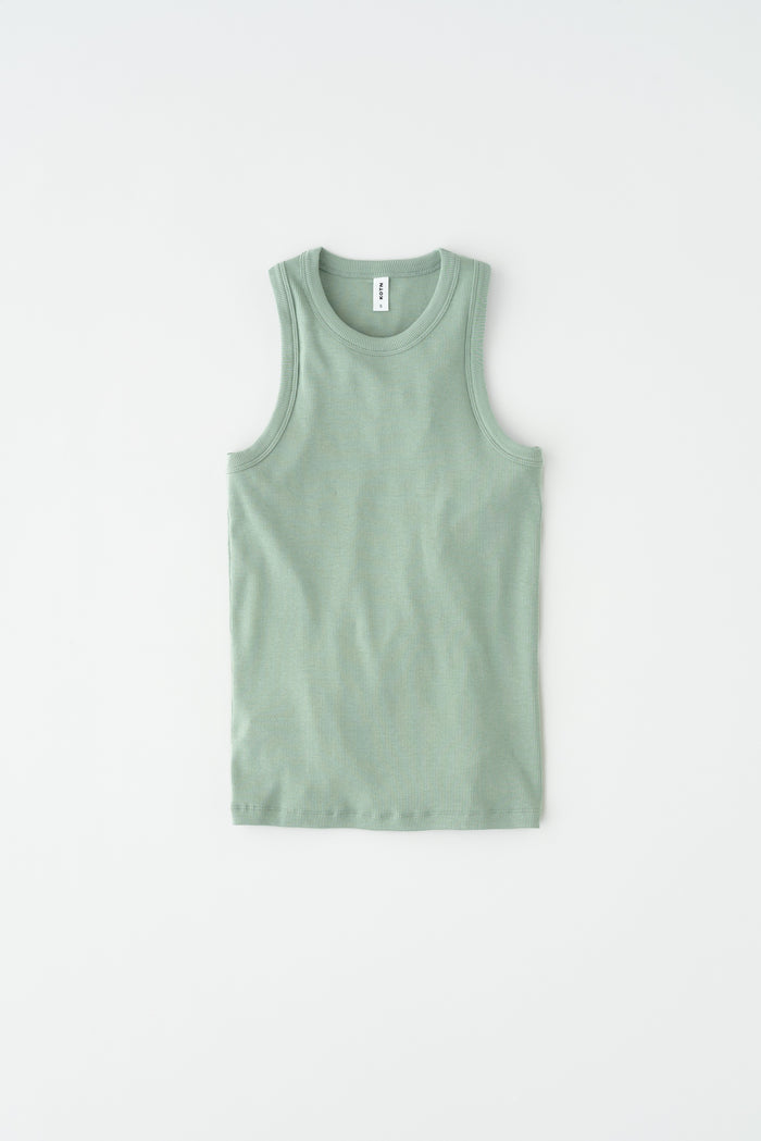 Women's Racer Tank in Lily Pad