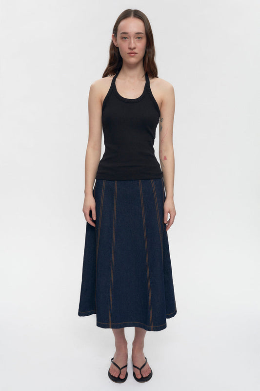 Women's Radio Skirt in Midnight Wash