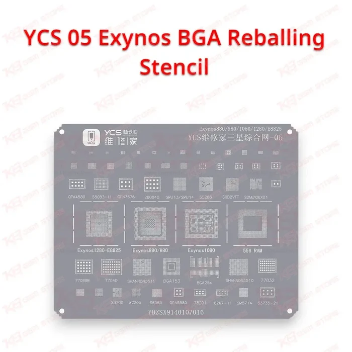 YCS 05 Exynos BGA Reballing Stencil