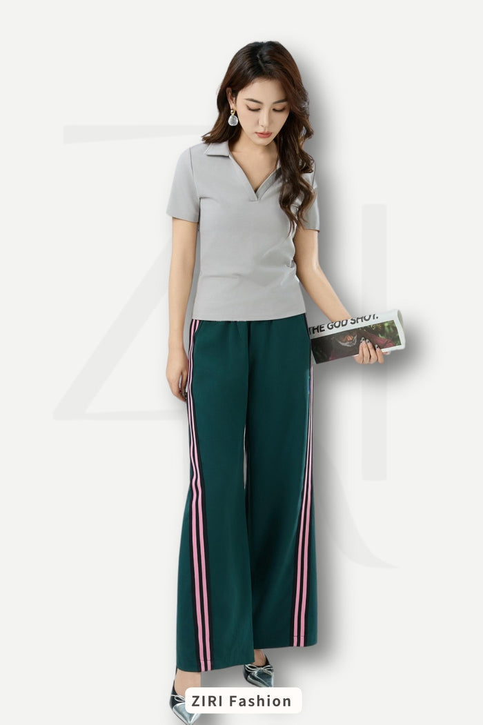 Ziri V-Neck Cotton Top